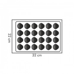 Conchiglie 24 sagome ø cm 4 in silicone