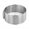 Anello fascia inox regolabile ø fino a cm 30 - h mm 85