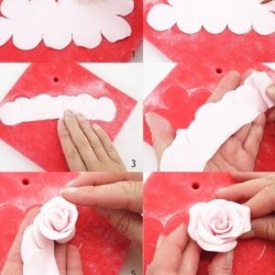 Rose cutter tagliapasta in plastica - pz 3