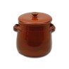 Pentola c/coperchio terracotta ø cm 15 - h cm 16