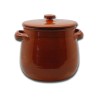 Pentola c/coperchio terracotta ø cm 18 - h cm 18