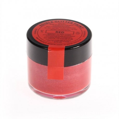 Rosso perlescente - glitter alimentare in pasta - 20 gr