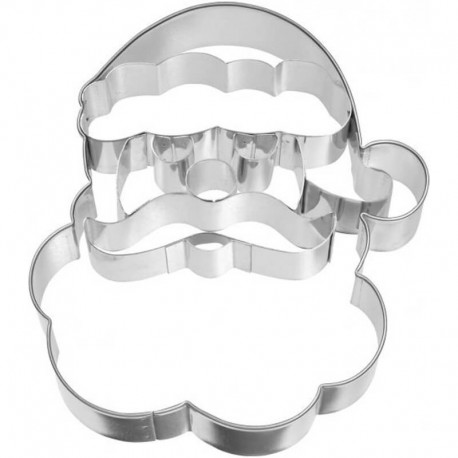 Testa Babbo Natale mm 185 tagliabiscotti inox