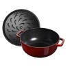 Cocotte per pollo rosso granato ø cm 24 - staub