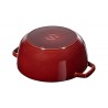 Cocotte per pollo rosso granato ø cm 24 - staub