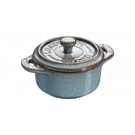 Mini cocotte turchese antico Staub