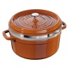 Cocotte cannella ø cm 26 set vapore - staub