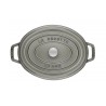 Cocotte ovale in ghisa smaltata grigio cm 27 - staub