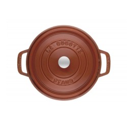 Cocotte in ghisa smaltata cannella ø cm 24 - staub