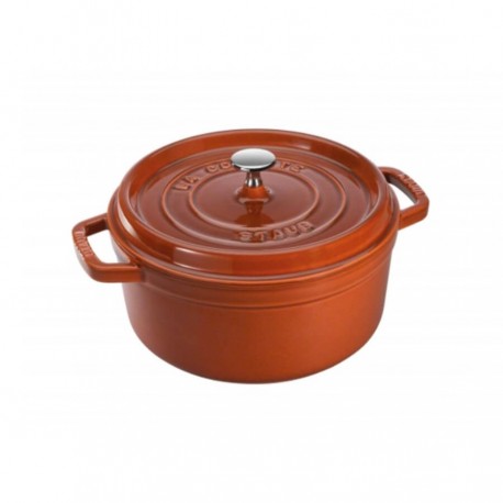 Cocotte in ghisa smaltata cannella ø cm 24 - staub