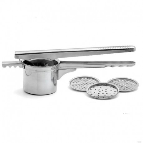 Schiacciapatate 3 funzioni - inox