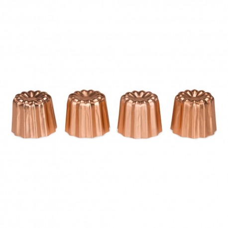 Canelé set 4 stampi in rame - Patisse