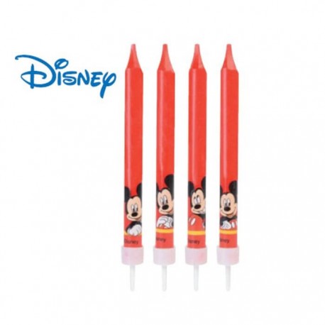 Candeline Topolino Mickey Mouse Disney - 4 pz