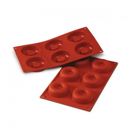 Savarin in silicone ø mm 72 h 23 - 6 cavità