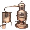 Alambicco distillatore in rame con caldaia