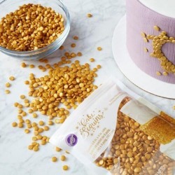 Cake sequins paillettes oro Wilton