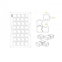 Stampo in PC per cioccolato puzzle