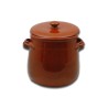 Pentola c/coperchio terracotta ø cm 13 - h cm 13