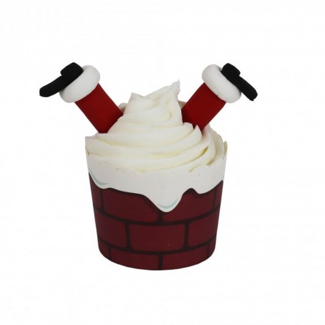 Santa Klaus cupcake kit - 6 