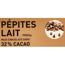 Pepite di cioccolato a latte 32 % - Valrhona 