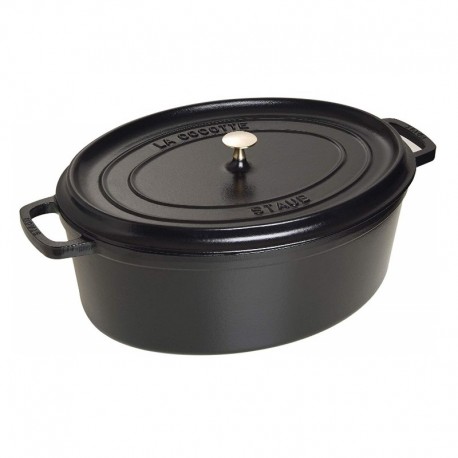 Cocotte ovale in ghisa smaltata nero cm 31 - staub