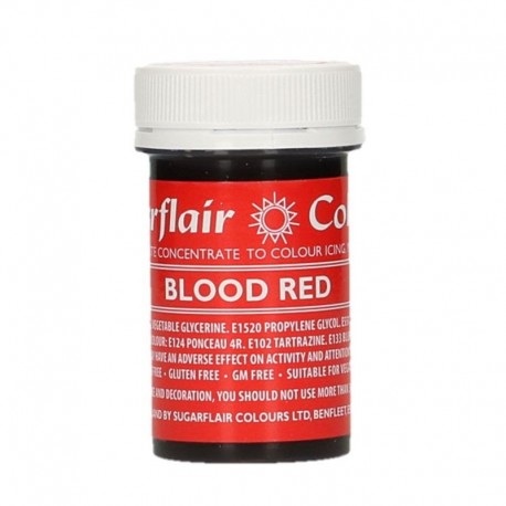 Blood red rosso sangue alimentare pasta concentrata