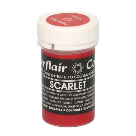 Scarlet rosso scarlatto alimentare pasta concentrata