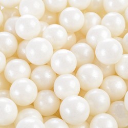 Perle bianche in zucchero ø mm 9 - 125 g