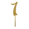 Numero 1 cake topper oro - cm 11