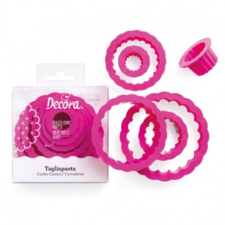 Tondo festonato tagliapasta set 6 pezzi