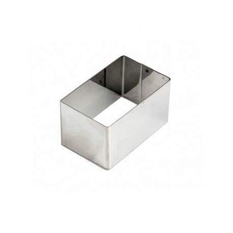 Coppapasta rettangolare cm 6 x 4 h 4 - inox