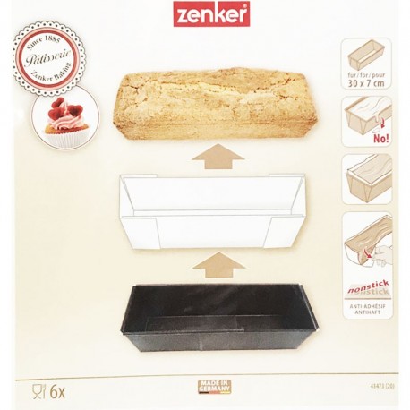 Carta da forno 6 fogli per plumcake - Zenker