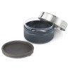 Glass lunch pot portavivande ml 750 black+blum