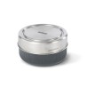 Glass lunch pot portavivande ml 750 black+blum