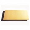 Sotto torta rettangolare cm 46 x 66 oro nero