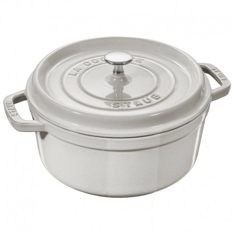 Tartufo in ghisa smaltato bianco ø cm 26 - Staub