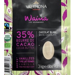 Cioccolato bianco Waina 35 % biologico Valrhona g 300