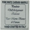 Mortaio Marsigliese in marmo di carrara con pestello