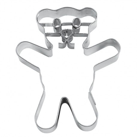 Teddy Bear cm 7 tagliabiscotti inox