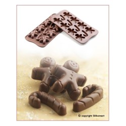 Stampo cioccolato 12 Mr Ginger EasyChoc Silikomart