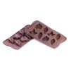 Stampo cioccolato 8 Nature Foglie EasyChoc Silikomart