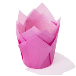 Tulip fuxia monouso per muffin ø base cm 5 - 20 pz