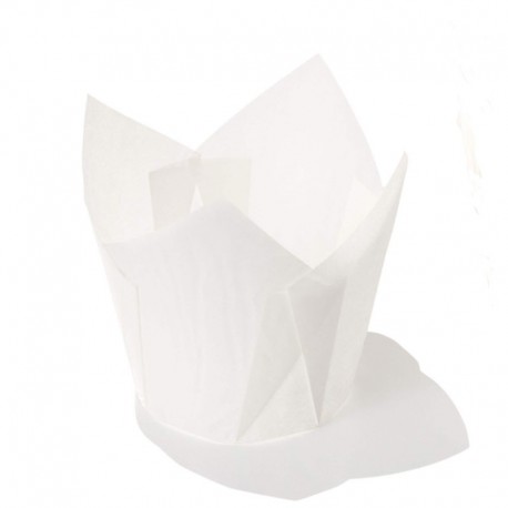 Tulip white monouso per muffin ø base cm 5 - 20 pz