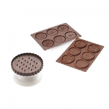 Cookie Choc Xmas slim set cutter + 6 tags