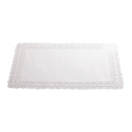 Pizzo bianco sotto torta cm 45X55 - 2 pz