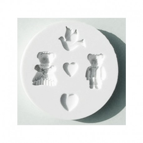 Dekoflex Nozze Orsetti - silicone moulds Bears