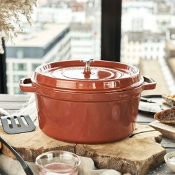 Cocotte in ghisa smaltata cannella ø cm 26 - staub