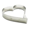 Anello cuore piegato inox ø cm 21 h cm 4