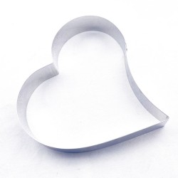 Anello cuore piegato inox ø cm 21 h cm 4