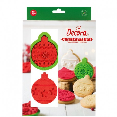 Palline addobbo albero set tagliapasta con dettagli